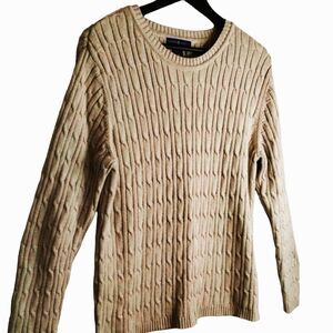 Karen Scott Womens Cable Knit Gold Metallic Size XL Great Condition